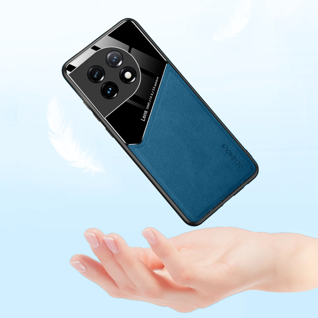 OnePlus 11 Vintage Leather Magnetic Holder Case