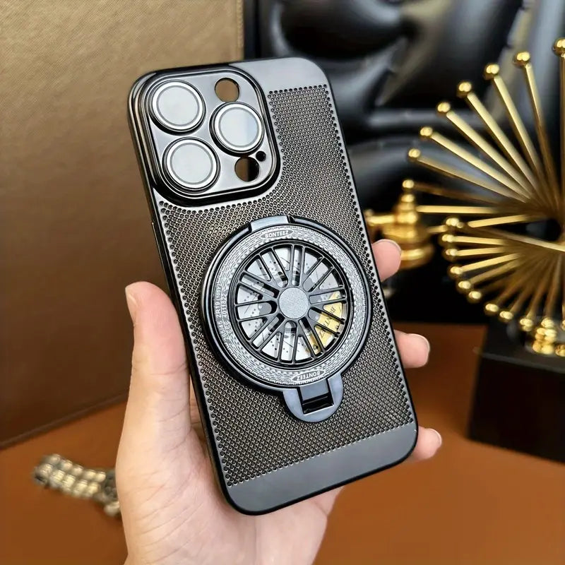 Brilliant Spin Rotating Wheel Stand Case - iPhone