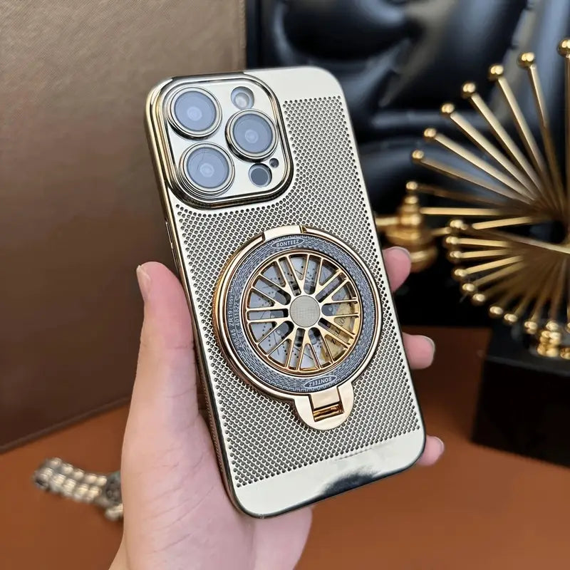 Brilliant Spin Rotating Wheel Stand Case - iPhone