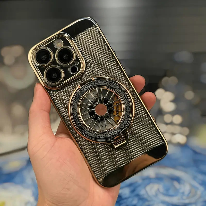 Brilliant Spin Rotating Wheel Stand Case - iPhone