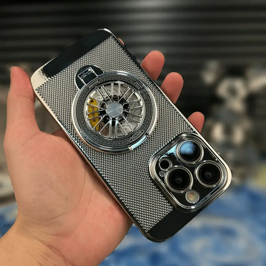 Brilliant Spin Rotating Wheel Stand Case - iPhone