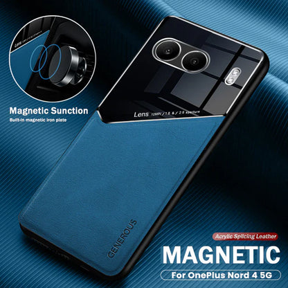 OnePlus Nord 4 Vintage Leather Magnetic Holder Case