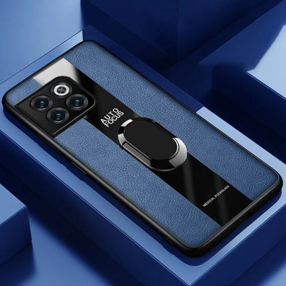 Plexiglass Luxury Leather Ring Case - OnePlus