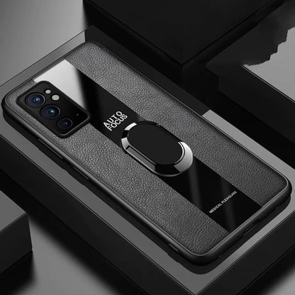 Plexiglass Luxury Leather Ring Case - OnePlus