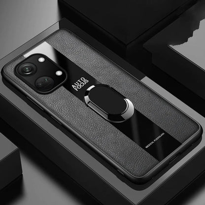Plexiglass Luxury Leather Ring Case - OnePlus