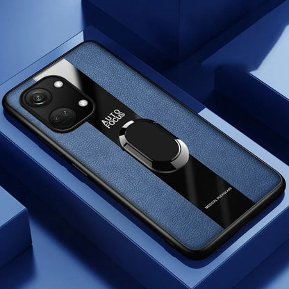 Plexiglass Luxury Leather Ring Case - OnePlus