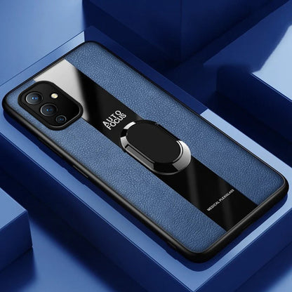 Plexiglass Luxury Leather Ring Case - OnePlus