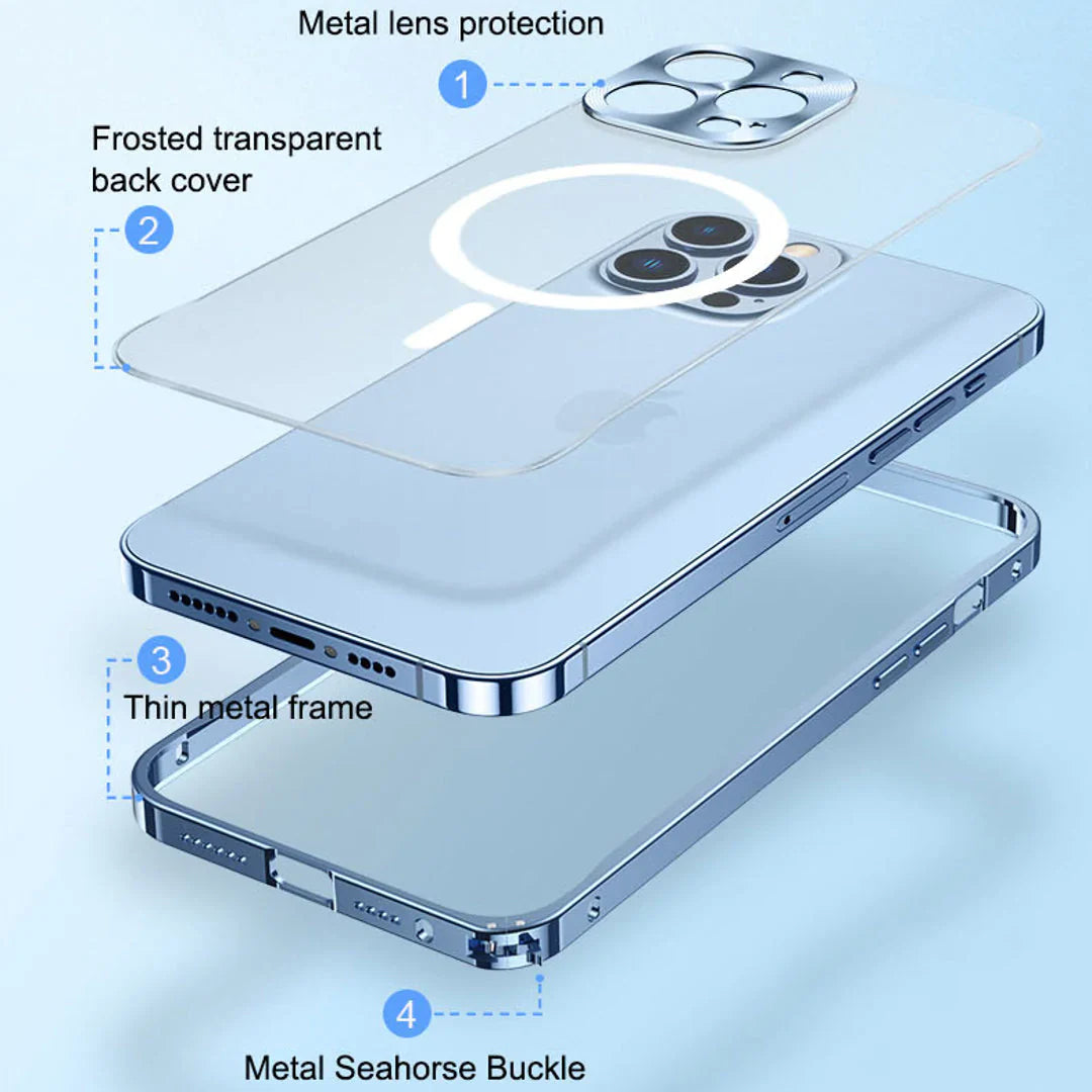 Frosted Matte Magsafe Edition Metal Case - iPhone