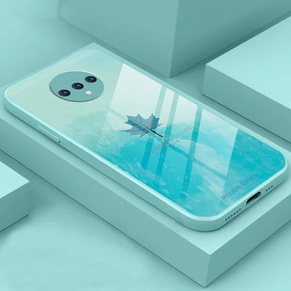 Watercolor Mapple Leaf Glass Case - OnePlus