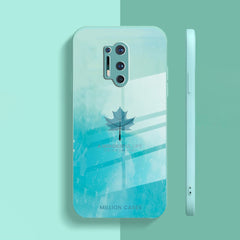 Watercolor Mapple Leaf Glass Case - OnePlus