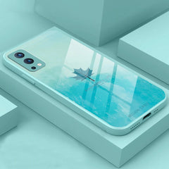 Watercolor Mapple Leaf Glass Case - OnePlus